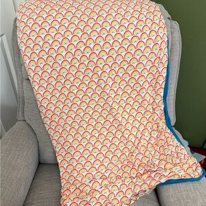 Little Sleepies Primary Rainbow Cloud Blanket